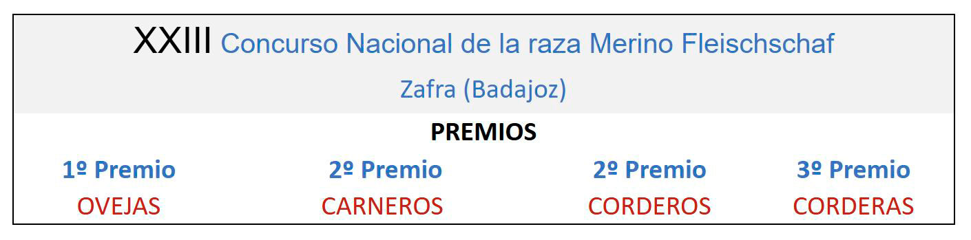 XXIII Concurso Nacional de la raza Merino Fleischschaf Zafra 2018 XXIII Concurso Nacional de la raza Merino Fleischschaf Zafra 2018