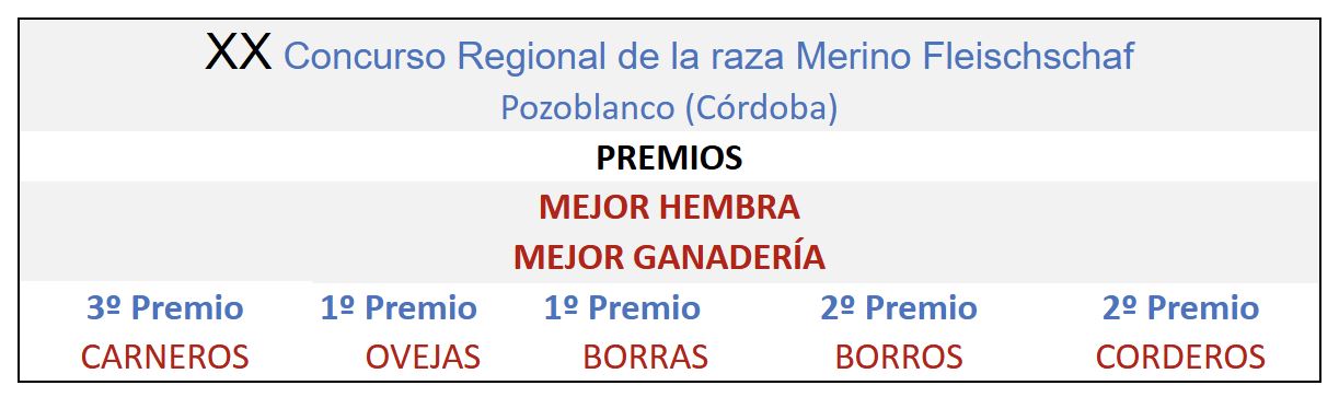 XXVII Concurso Nacional de la raza Merino Fleischschaf Pozoblanco 2023